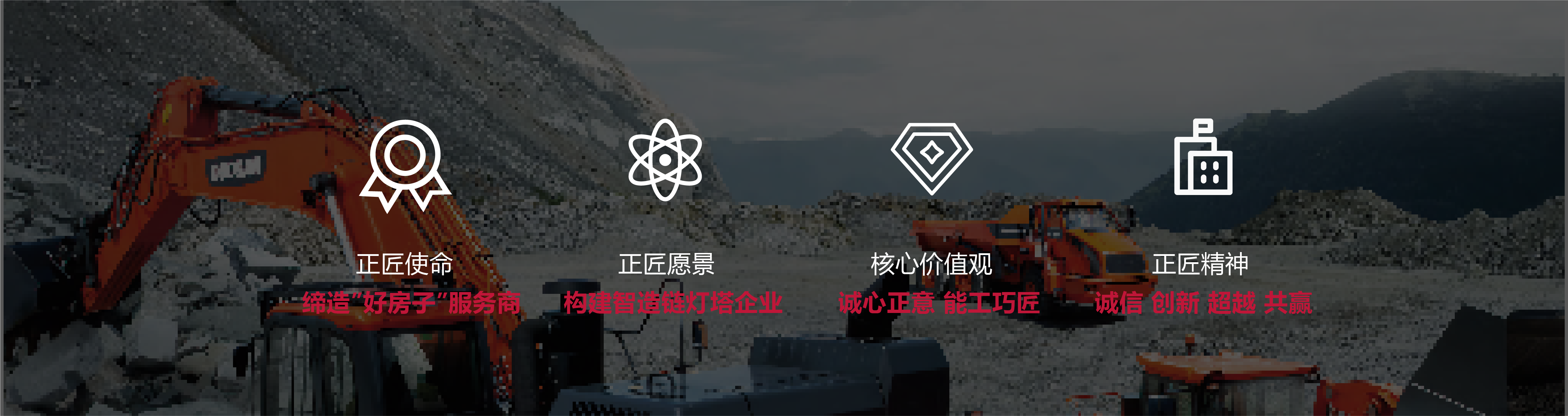 正匠使命、正匠愿景、核心价值观、正匠精神